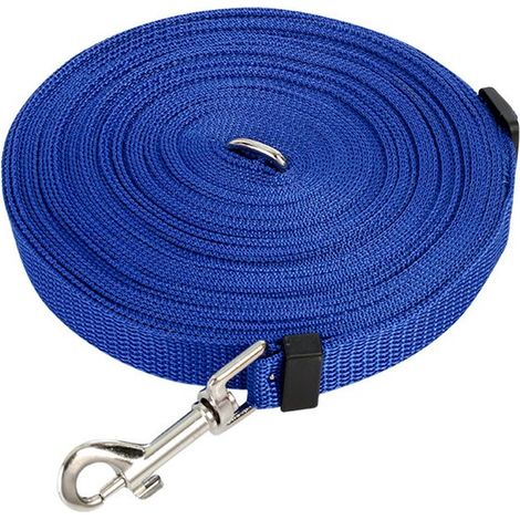 10 Meter lange Hundeleine – Fährtenleine, lange Hundeleine – Blau – Sicher – Griffig – Komfortabel – Belle's Produkt (1/5)