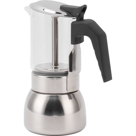 Cafetière portable multifonctionnelle à double valve en acier inoxydable résistant aux hautes températures, 200 ml, idéale pour la maison et les cafés. (1/5)