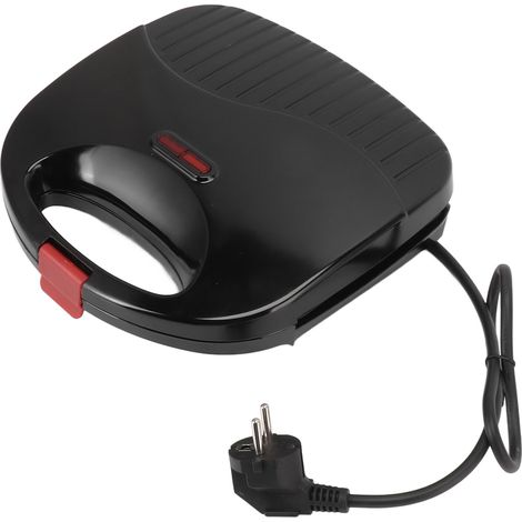 1 Prensa para paninis de 750 W, parrilla antiadherente de doble cara, cocción rápida, compacta para cocina, dormitorio, camping. (1/5)