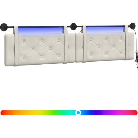 Maison Exclusive - Testiera sospesa Con luce LED Crema Velluto (1/5)