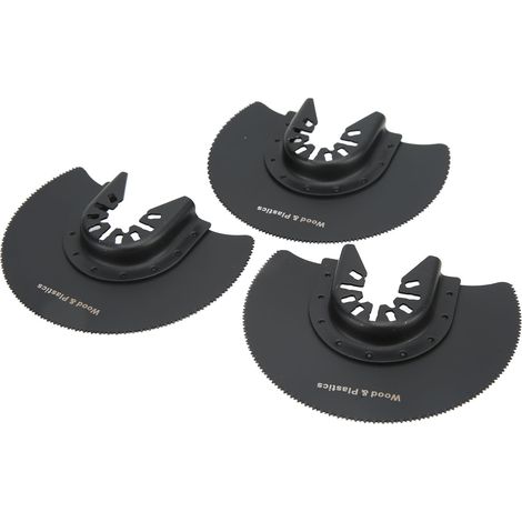 10 Stück 88 mm Halbkreissägeblätter, beschichtet, aus verschleißfestem Kohlenstoffstahl, oszillierende Halbkreissägeblätter für Multifunktionswerkzeuge (1/5)