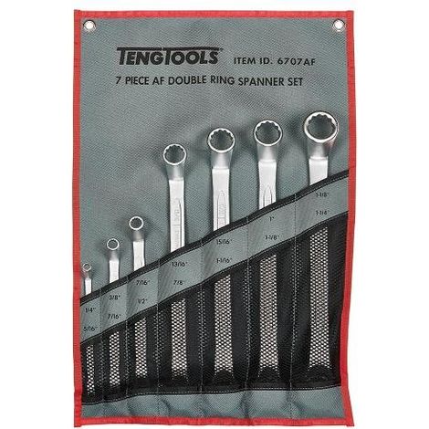 Jeu de clés polygonales pouce 7 pcs Teng Tools 6707AF