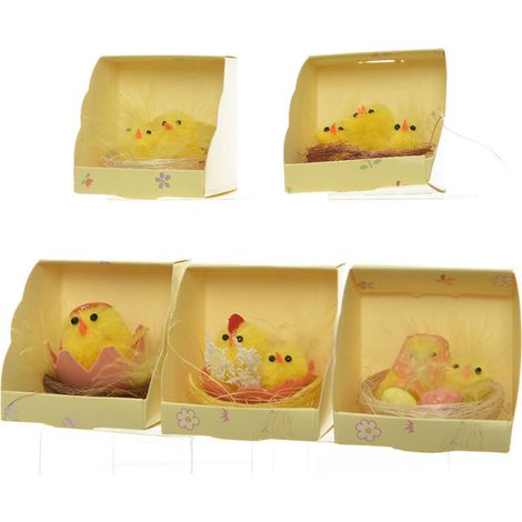 Nidos de pascua ø5 x 4 cm modelos surtidos (1/2)