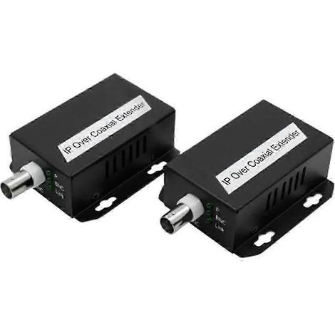 Convertisseur réseau vers coaxial pour la vidéosurveillance - Extendeur coaxial Ethernet 500M (1/5)