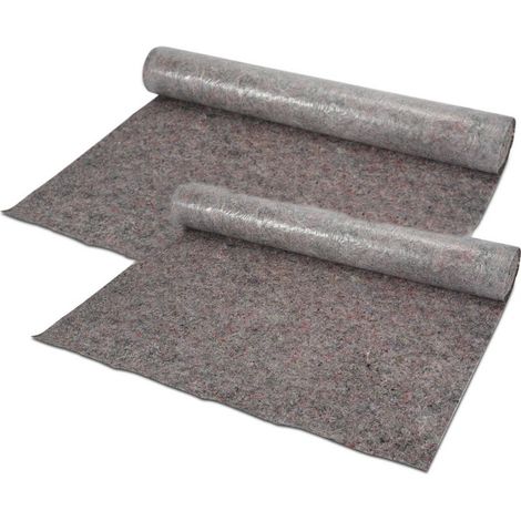 EINFEBEN Toile protection peintre 220 g/m² Bâche de protection peintre non-tissé de protection pour peintres en polyéthylène 2x 50m (1/5)