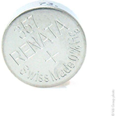 Renata / Swatch Group - Pile bouton oxyde argent 357 RENATA 1.55V 190mAh (1/4)