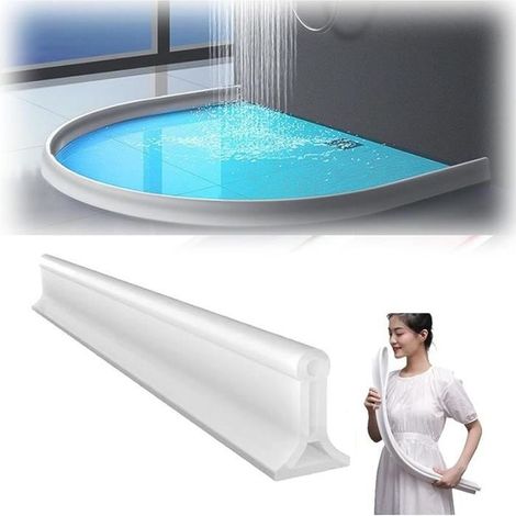 Barre de blocage d\'eau - AUTREMENT - 1m - Silicone de qualité alimentaire - Installation facile - Flexible 360°