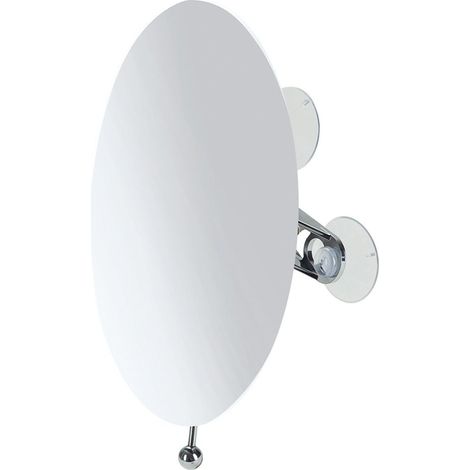 Mirroir avec Ventouses Accessoires de Bain, avec Grossissement 5X, Acier Inoxydable, Silver (1/2)