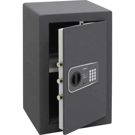 ARREGUI Logica 10 Möbeltresor mit 10 mm Starker Front + Aufbohrschutzplatte, Safe Tresor mit Zahlencode, Tresor für Zuhause mit Sägeschutz Doppelbolzen Verriegelung, 58x38x33 cm, 57L (1/5)