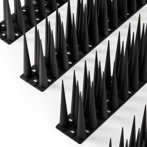 10 Bird Spikes 2.4m Black Polypropylene For Balconies, Roofs, and Gardens (1/5)