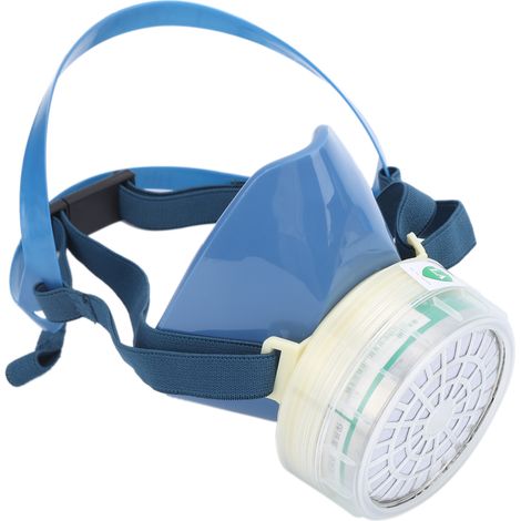 Masque de protection faciale auto-amorçant anti-toxique avec boîte à filtre, protection contre les gaz, portable pour une protection quotidienne (1/5)