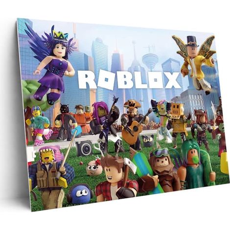 Panneau / Peinture - Roblox - 59 x 42 cm - A2 - Décoration murale (1/3)
