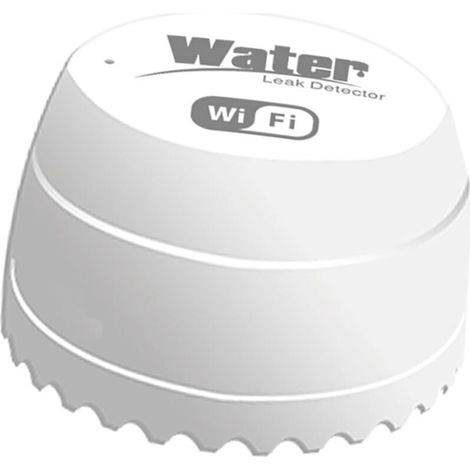 Capt de Fuite d'eau WiFi Détect d'intrusion de Fuite d'eau Alerte Alarme de débordement de Niveau d'eau Tuya Smart Life App Télécommande pour la sécurité de la Maison (1/5)