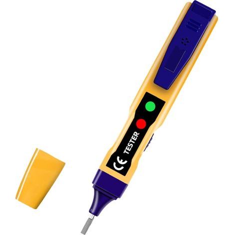 Voltage Detector Meter Tester AC 12-1000V Range Flashlight LCD Electric Indicator Pen Power Sensor Safety Insulators (1/5)