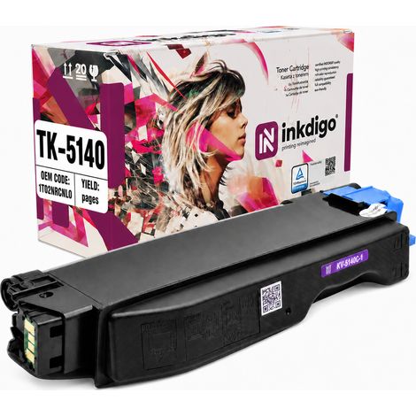Toner Inkdigo TK5140C compatibile con Kyocera ecosys M6030cdn P6130cdn certificato TÜV (1/5)