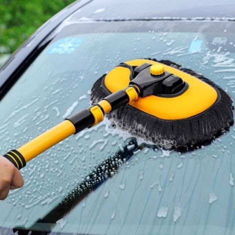 Brosse de Nettoyage de Voiture en Tissu Chenille Accessoire Télescopique de Lavage Balai à Long Bras Nouveauté 2022 Multicol BROSSE (1/3)