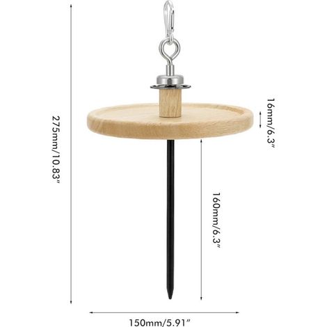 Support Magnétique pour Bobine Anti-Moustique en Bois de Chêne - Parfait Intérieur et Extérieur (1/5)