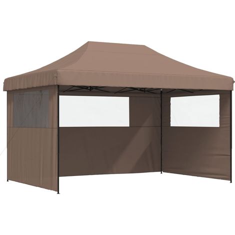 Tonnelle de jardin,Tente de réception pliable escamotable avec 3 parois latérales CFW63917 (1/5)