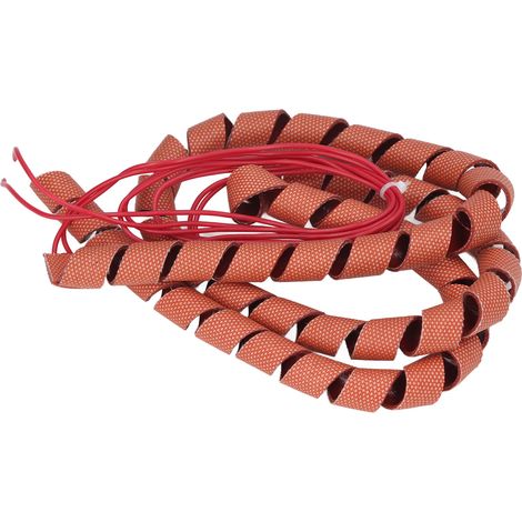 Ruban chauffant silicone spiralé 220V 70W, câble traçage thermique pour tuyaux, protection antigel, diamètre externe 12mm, enroulable (1/5)