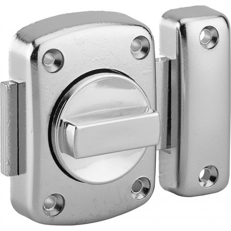 THIRARD - Verrou à bouton Alouette pour porte intérieure, 40mm, acier, chromé brillant - THIRARD (1/3)