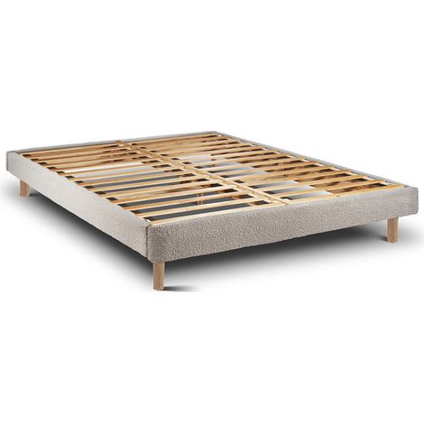 Cadre de Lit Ascot Pearl Pieds Rond 135x200