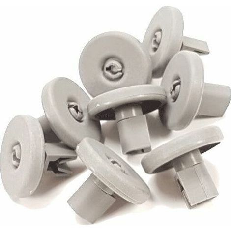 Lot de 8 roulettes panier inférieur (50286965004) Lave-vaisselle ZANUSSI, AEG, ELECTROLUX, IKEA, FAURE, ZANKER, IKEA ELECTROLUX, PROGRESS, ARTHUR MARTIN ELECTROLUX, NEW WORLD, LEONARD, JUNO, REX, ARTH