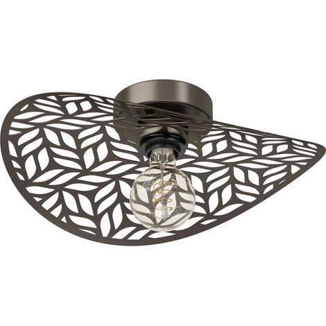 Plafonnier Swaby, lampe de plafond avec abat-jour décoratif, éclairage (1/5)