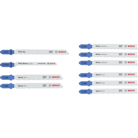 Bosch Stichsägeblatt Set Metal Advanced, 10-tlg. (1/2)