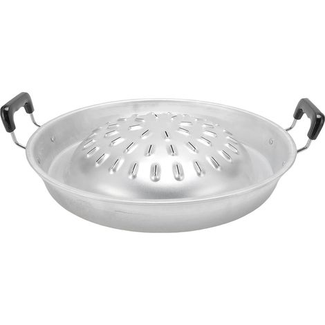 Pauf de grille BBQ Thai, barbe à barbecue en acier inoxydable Pane de barbecue de camping pour végétale de porc œuf de viande de bœuf de porc (35 cm/13.78in Originalfarbe) (1/5)