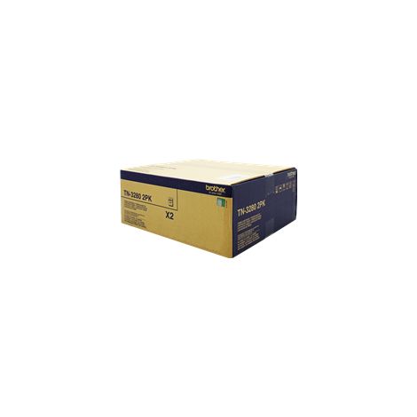 Brother TN3280 2PK - Paquete de 2 - negro - original - cartucho de tner - para Brother DCP-8070, 8085, HL-5340, 5350, 5370, 5380, MFC-8370, 8380, 888
