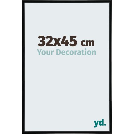 yd. - Cadre photo 32x45 - Noir Brillant - Plastique - Annecy