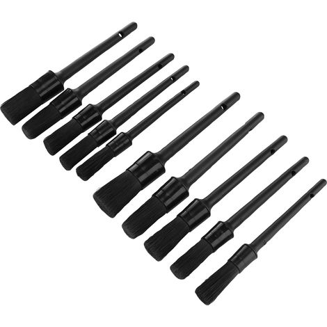 Set mit 10 Staubpinseln zur Reinigung der Innen- und Außenseite der Felgen und Lüftungsschlitze Ihres Fahrzeugs. (1/5)