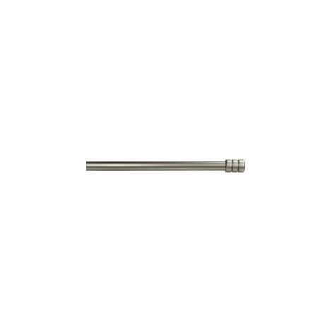 6 x BASTONE METALLO D 20/19 120/210CM CILINDRO NICHEL