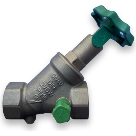 BRUSE KFR-Ventil 1 1/2" DN40 mit Entleerung nichtsteigende Spindel Absperrventil
