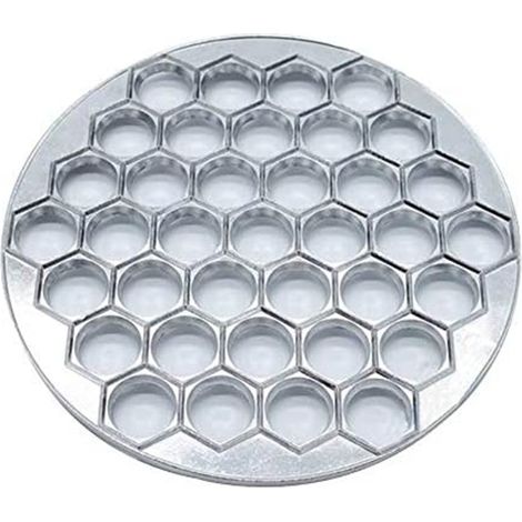 1 molde para ravioles con 37 cavidades, de aluminio, apto para lavavajillas, para uso doméstico. (1/5)