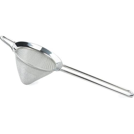 Professionelles, feines Cocktailsieb aus Edelstahl mit konischem Siebgewebe, silberfarben (1/5)