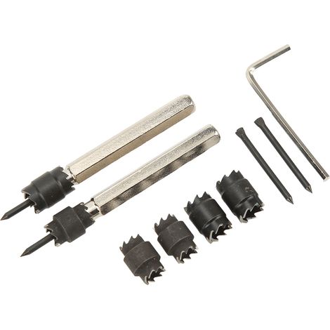 Kit de 9 pièces pour embouts de soudage par points, comprenant des forets de 3/8 po et 5/16 po pour perceuse électrique. (1/5)