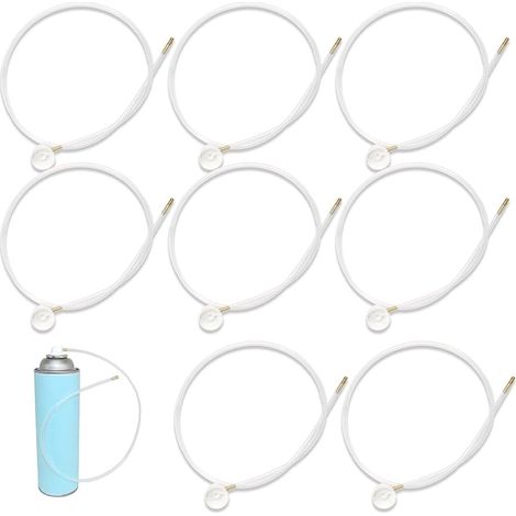 Lot de 8 sondes à corps creux pour bombes aérosols, tuyau de 60 cm, rallonge flexible avec 360 °, embout de pulvérisation précis, embout de pulvérisation précis pour tête de pulvérisation (1/5)