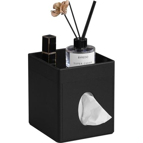 Boîte à mouchoirs carrée multifonctionnelle 14,2×15,3×16,7 cm, rangement pour serviettes en papier (1/5)