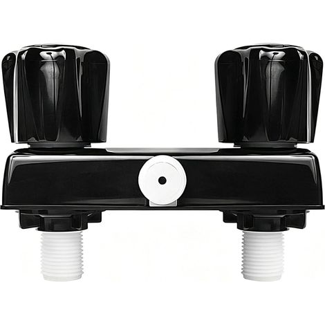 Robinet de douche compact avec inverseurs pour campeurs intérieurs et extérieurs utilisant un adaptateur mélangeur de douche à double bouton (1/5)