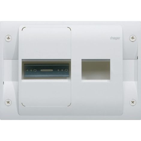 Hager – Panneau de contrôle Gamma 18 – Coffret distribution 18 modules – Intensité 63A – Tension 400V – Mode de pose apparent (1/2)