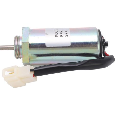 Électrovanne d'arrêt de carburant, vanne d'arrêt de carburant, pièces pour excavatrice, 12 V CC 897329-5680 (1/5)