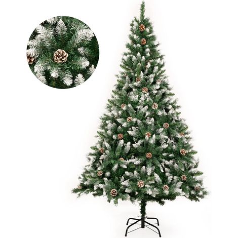 Albero di Natale Artificiale Innevato Realistico 180 cm Verde (1/5)