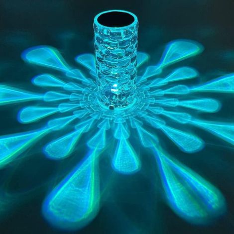 Lampe de Table LED RGB 16 Couleurs, Lumière d'Ambiance Romantique avec Toucher et Télécommande, Port USB, Idéale Chambre, Salon, Décor de Banquet, Lampe de Chevet Créative (1/5)