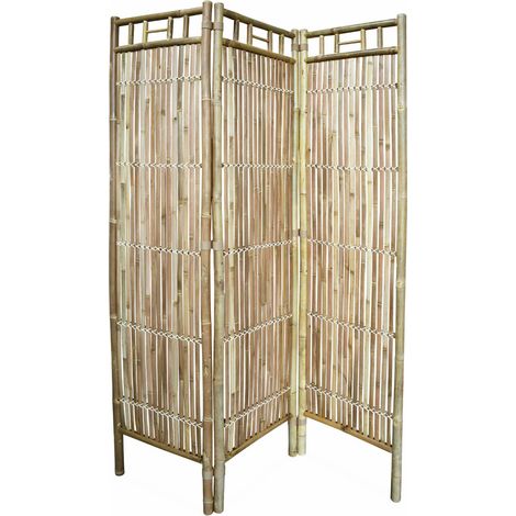 Bamboo folding screen, Fidji, Natural, 120x3x160 cm (1/5)