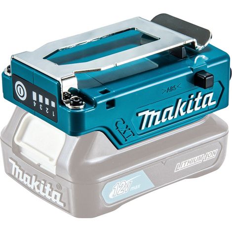 Makita – Adaptateur CXT 12 V pour vestes chauffantes et refroidissantes – Port USB – Charge rapide pour appareils mobiles – Compatible avec modèles DFV210, DFJ206