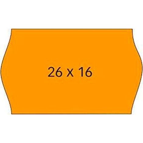 Etiquetas Adhesivas en Rollo Apli 101719/ 26 x 16mm/ Pack de 6 Rollos/ Naranja