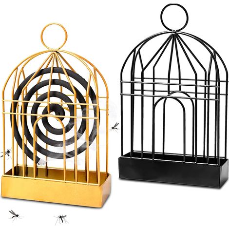 (2 pièces0 Porte Bobine pour Zanzare.Support pour Spirales Anti-moustiques Fer rétro, Porte Bobine Répulsif pour Zanzare. (1/5)