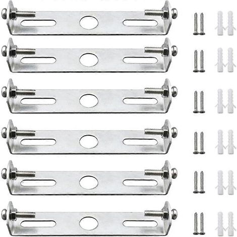6-delige plafondlampbeugel, plafondplaathouder, plafondlampplaten 95 mm met schroeven, plafondaccessoires, verlichting (1/5)