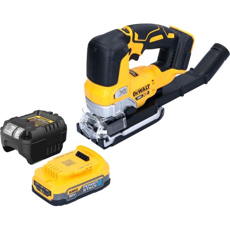 DeWalt DCS 334 E1 Scie sauteuse oscillante sans fil 18 V Brushless + 1x Powerstack batterie 1,7 Ah + chargeur (1/5)